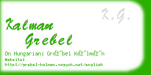 kalman grebel business card